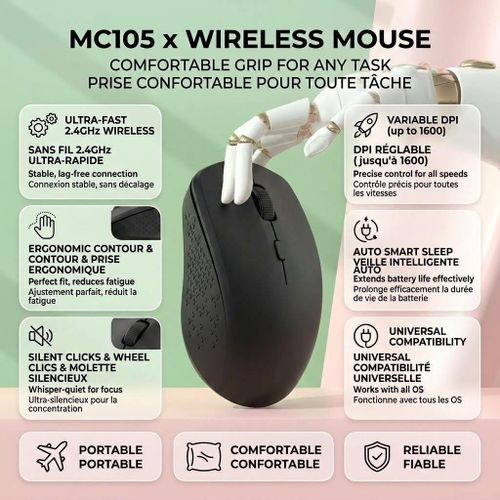 Generic Rechargeable Silent Wireless Mouse – Bluetooth & 2.4G Dual Mode - image 7