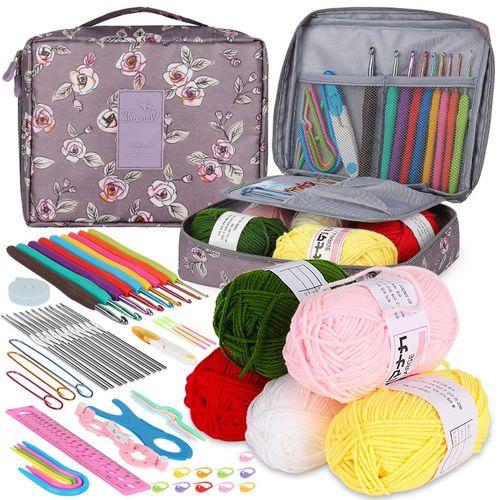 Generic 59pcs /Set DIY Crochet Yarn Knitting Tool Kit Set