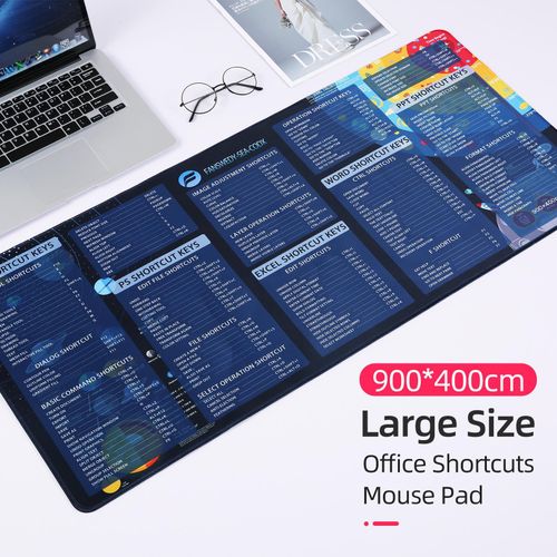 product_image_name-Generic-Ultra-large Size Mouse Pad Computer Office Shortcuts Desk Pad Smooth Movement-2