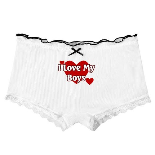 Shop Generic I Love My Husband Women Lace Panties Seamless Underwear  Breathable Boyshort For Women Panty Intimate Safety Pant Ladies Lingerie  Online