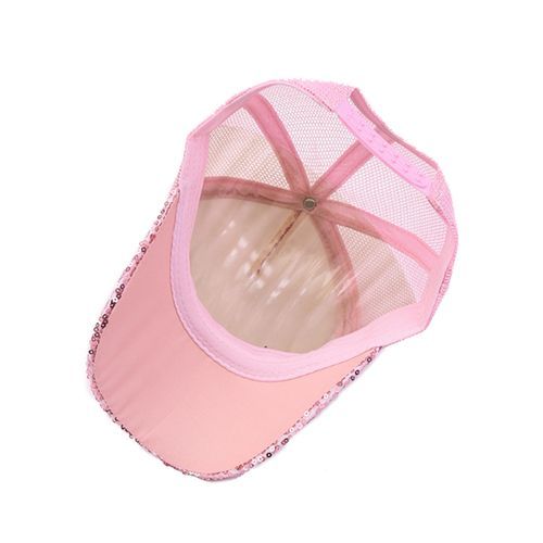 product_image_name-Fashion-Summer children's hats Girls shade mesh baseball caps Breathable shade hats pink - pink-3