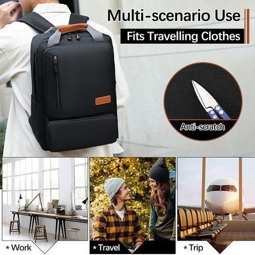 product_image_name-STY-3 In 1 Men Notebook Computer Backpack Cross-body Bag Small Bag Set - Black-5