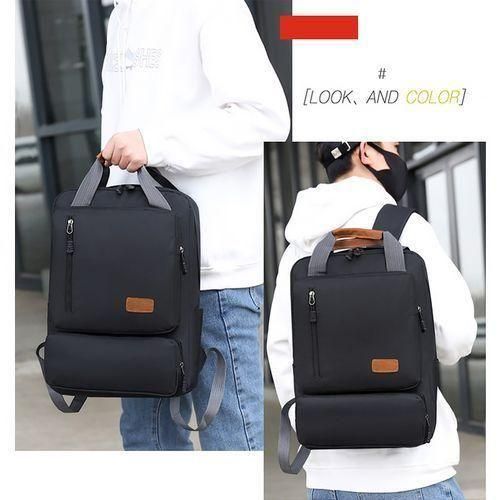 product_image_name-STY-3 In 1 Men Notebook Computer Backpack Cross-body Bag Small Bag Set - Black-6