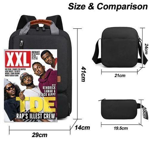 product_image_name-STY-3 In 1 Men Notebook Computer Backpack Cross-body Bag Small Bag Set - Black-8