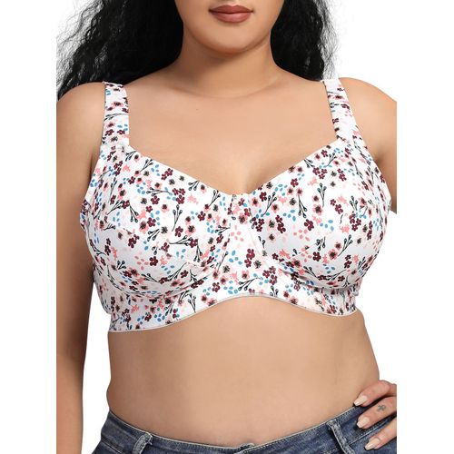 Shop Fashion Women Plus Size Bra Full Coverage Soft Cups With Underwire  Online