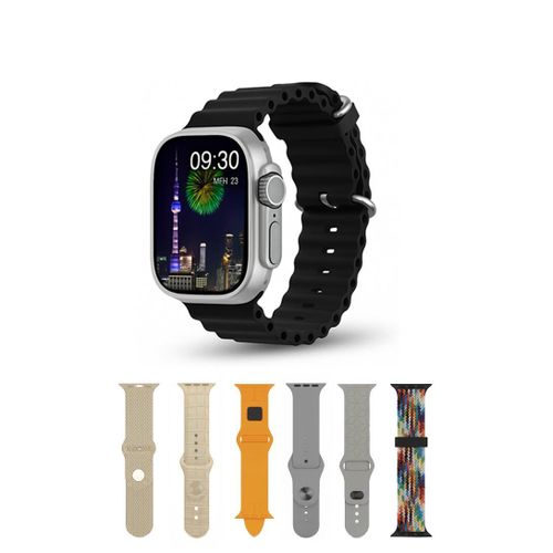 Fashion Smartwatch with Bluetooth Calling - 2.3" Large Display - Silver