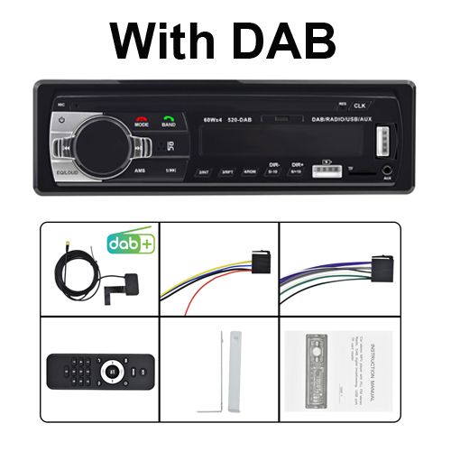 Shop Generic Dab Car Radio Autoradio Stereo Receiver FM Aux Input SD USB JSD -520 12V In-Dash Online