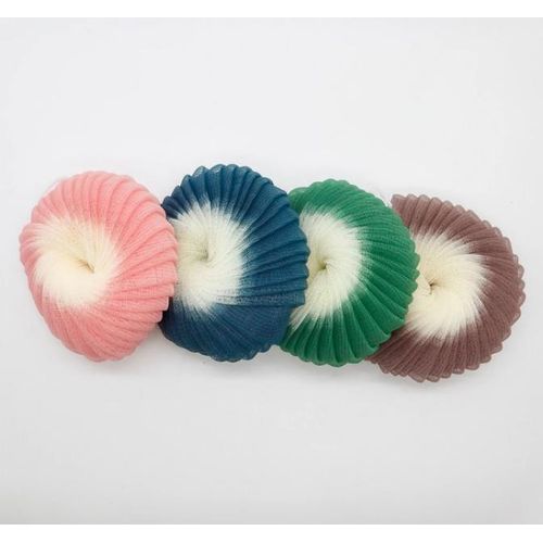 AD 2pcs Classic Conch Flower Loofah Bathing Sponge - Multicolour - image 3
