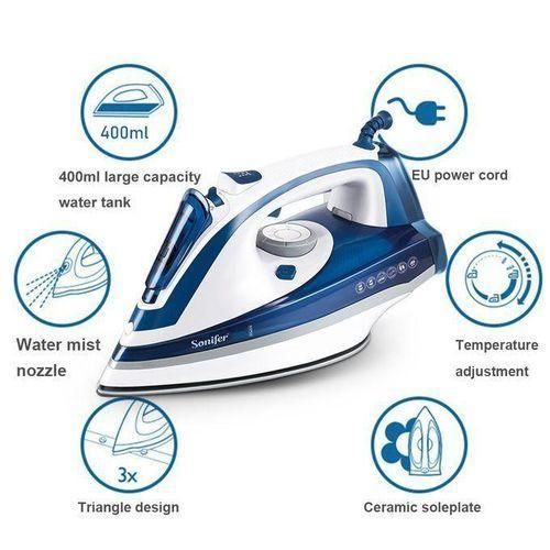 product_image_name-Sonifer-Performance Electric Steam Iron - 2200 Watts - Blue/White-1