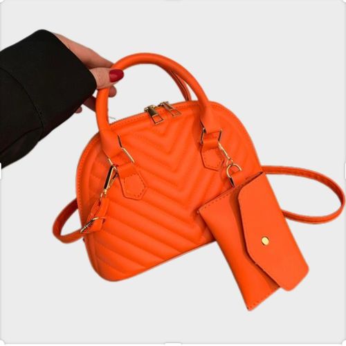 product_image_name-Girl Charm-Crossbody Leather 2in1 Handbag-Orange-1