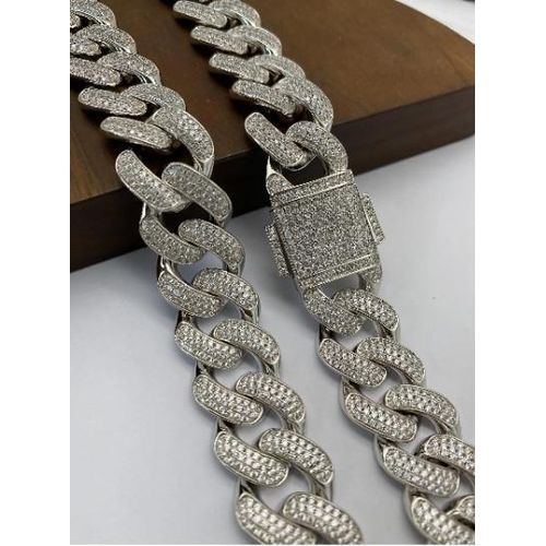 AD Sliver Necklace with Sparkle Blinks - Sliver - image 2