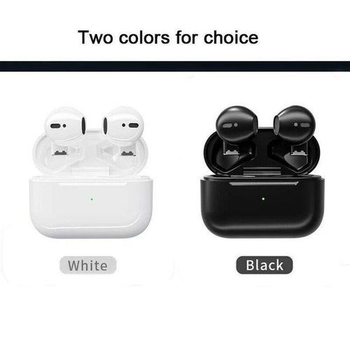 TWS 2pcs Pro 5s BT Wireless Earbud HiFi Stereo - (Black and White)