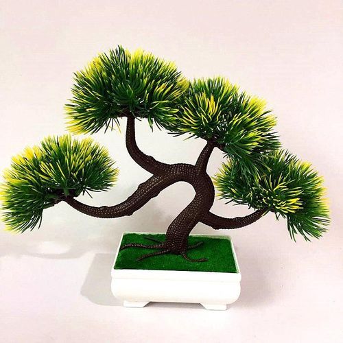 Generic 2 PCS Artificial flowers, flowers for room,artificial tree Greeting Pine Potted Plant,home decorative flowers - image 3