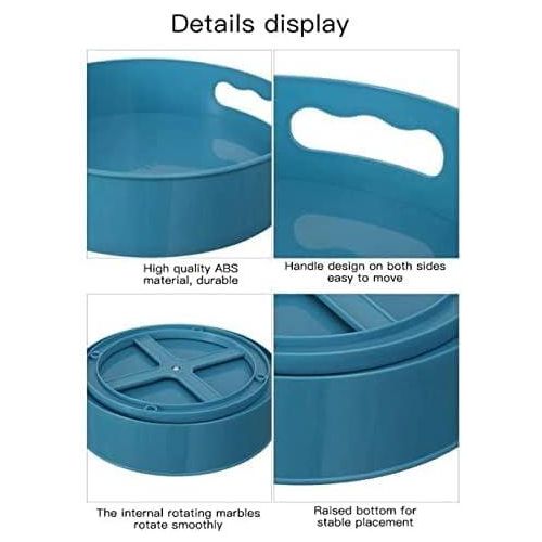 White Label Multi-function Rotating Tray - Blue - image 2