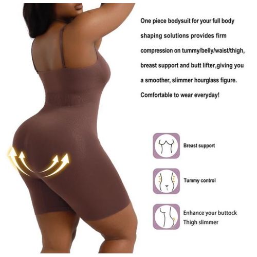 product_image_name-AD-Sexy Body Shaper Suit For Woman - Brown -1