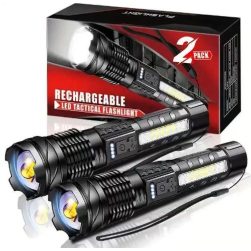 Generic 2 Pack Flashlights Torch, 5 Modes 3000 High Lumens Led