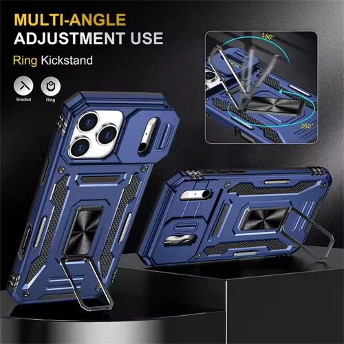 product_image_name-Generic-Iphone 17 Pro Max Case Slide Window Lens Protection with Magnetic Stand Ring - Blue -2