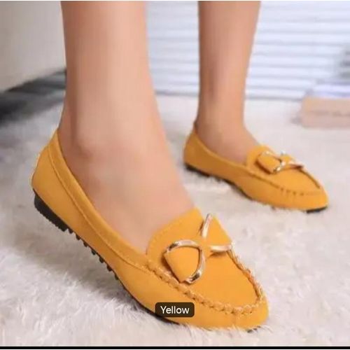 product_image_name-None-Yellow metal bow flats -1