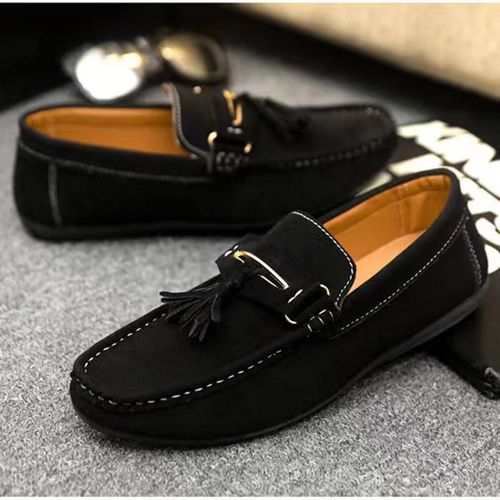 product_image_name-Fashion-Classic Tassel Pendant Men's One-Step Casual Shoes  Men's Loafers & Slip-Ons - Black-6