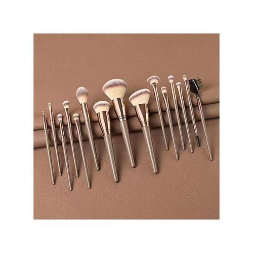 Generic 15PCS Makeup Brush Set with BagProfessional Foundation Blending Powder BlushBrush - image 4