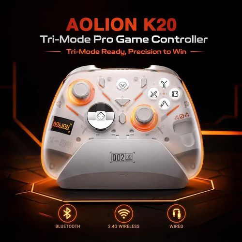 AOLION  Wireless Game Controller for PC, Android & iOS - Bluetooth Gaming Pad - No Stick Drifting
