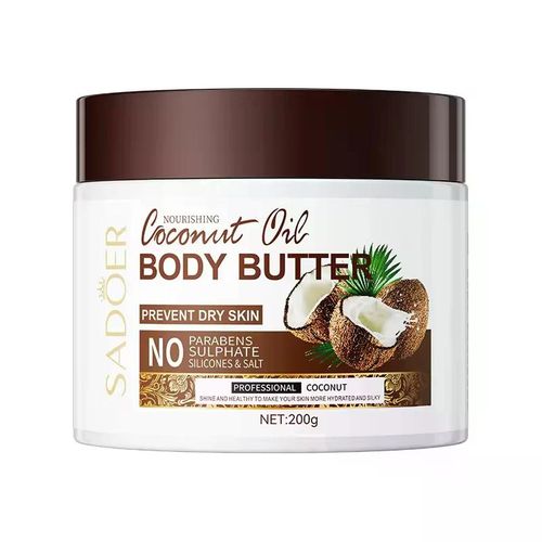 product_image_name-SADOER-Nourishing Coconut Oil Body Butter - Deep Hydration, Smooth & Glow 200g-1