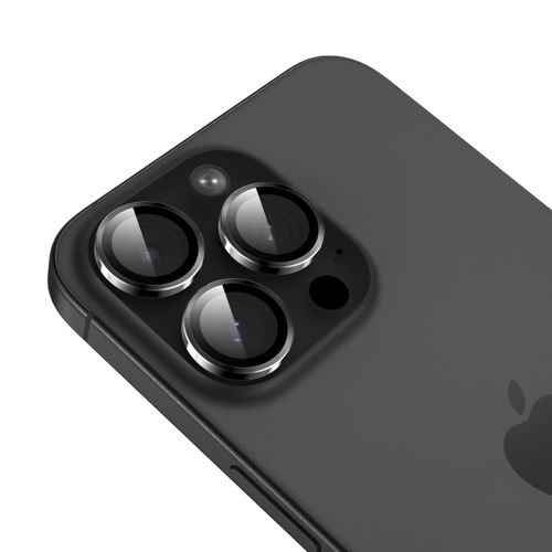 product_image_name-Generic-Tempered Glass Camera Lens Protector for iPhone Pro Max Models - Transparent lens with black ring-5