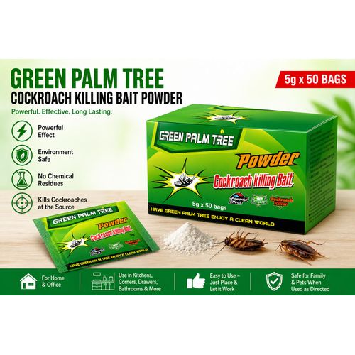 Generic Green Palm Tree cockroach killing bait