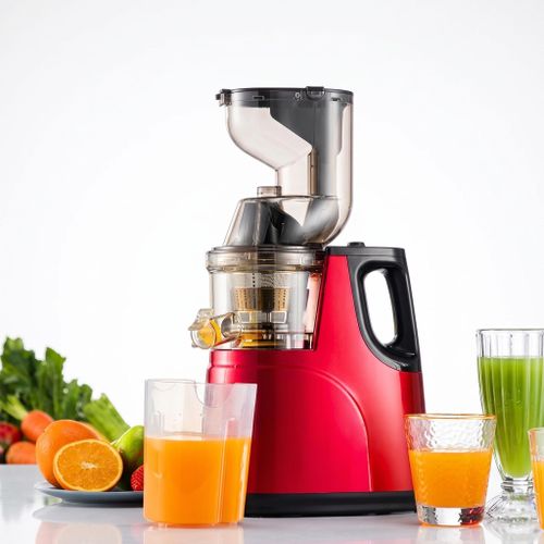 Generic Hongxing Professional Electric Slow Juicer – 95% High Juice Yield - Red