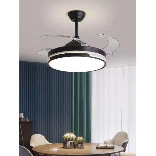 product_image_name-SUMMER WIND-Luxury LED Ceiling Fan light + Remote Control Set - 36W - Black-4