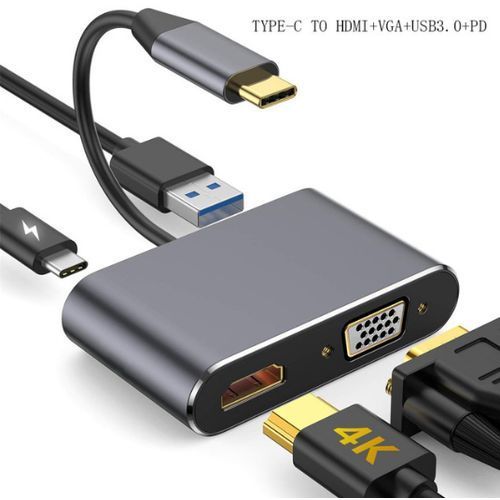 Generic Adaptateur USB Type-C vers HDMI Support 4k / USB 3.0