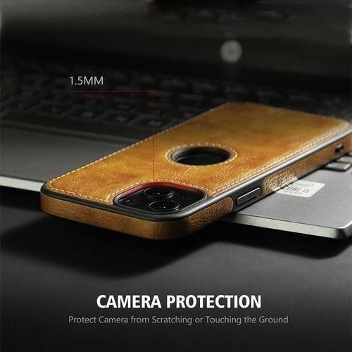 Generic Premium Genuine Leather Case for iPhone – Slim Fit, Shockproof, Elegant Design For iPhone  13 pro max 14 pro max 15 pro max - image 3