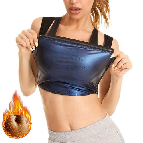 Womens Neoprene Waist Trainer Weight Loss Body Shaping Tank Top Sauna Suit  Slimmer Vest