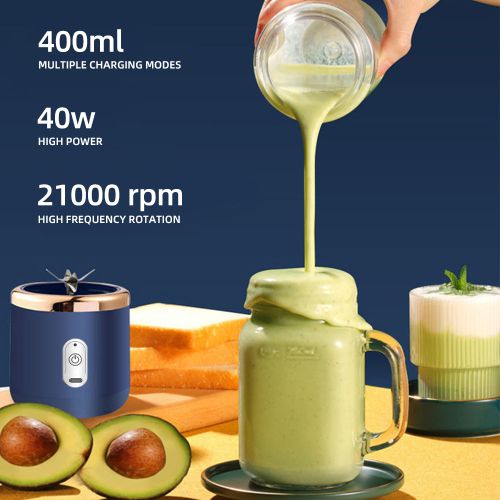 product_image_name-Generic-Mini Mixer 40W Juice Blender - Blue-2