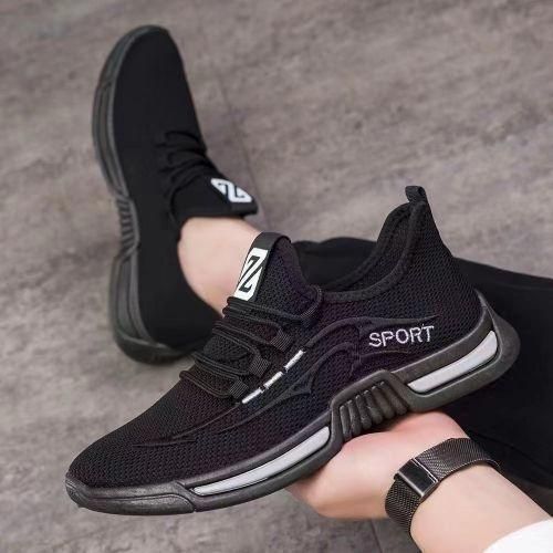 product_image_name-BLWOENS-Men's Fashion Sneakers Casual Sports Shoes-Black - Black - EU 41-2