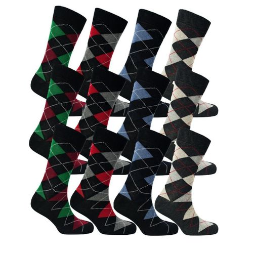 product_image_name-White Label-12 Pack of Socks - Multicolour -1