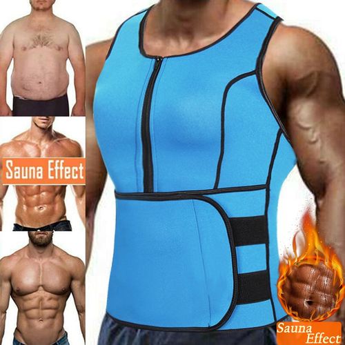Shop Generic Neoprene Sauna Workout Suit Men Waist Trainer Corset