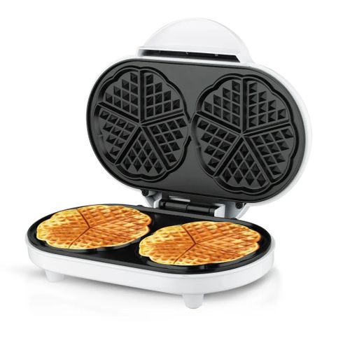 product_image_name-White Label-Double Waffle Maker - White-1