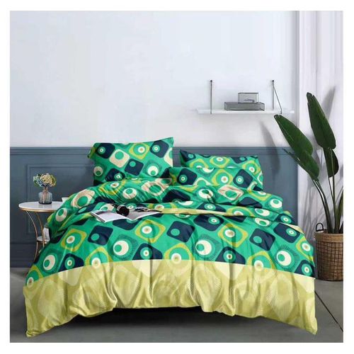 product_image_name-White Label-Double Size  Bedsheet Set  4 Pieces - Multicolour-8