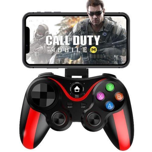 Generic Wireless Mobile Game Controller with Phone Holder – For Android, iOS & PC – Black