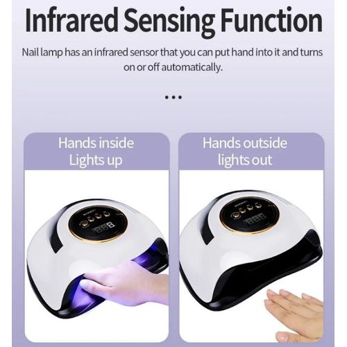 AD UV Nail Curing Lamp - White - image 2