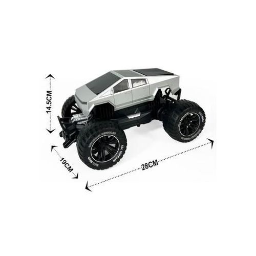 product_image_name-White Label-High-Speed RC Off-Road Truck - 1:14 Scale, Remote Control Monster Truck for Kids & Adults (L28 x W19 x H14.5)cm / (L11 x W7.5 x H5.7)inch - Grey-1