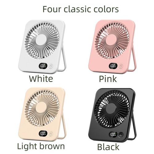product_image_name-Generic-Handheld Ultra-Thin Desktop Digital Display USB Wall-Mounted Tabletop Small Book Fan-1