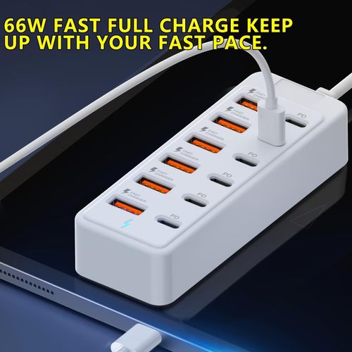 Beqqk 12-Port USB Fast Charging Station - 6×Type-C PD + 6×USB-A Ports,Can Use for Multiple Devices - image 3
