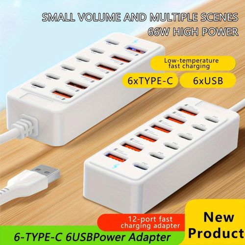 Beqqk 12-Port USB Fast Charging Station - 6×Type-C PD + 6×USB-A Ports,Can Use for Multiple Devices - image 4
