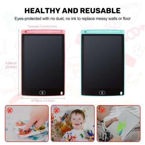 product_image_name-LICUE- LCD Writing Tablet 12-Inch Colorful Doodle Board, Toddler Learning Educational Toys Gifts for 3-8 Years Old Girls and Boys, Electronic Drawing Pad for Kids-2PCS-4