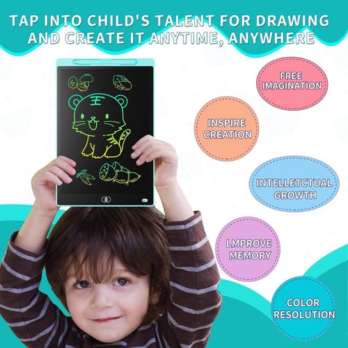 product_image_name-LICUE- LCD Writing Tablet 12-Inch Colorful Doodle Board, Toddler Learning Educational Toys Gifts for 3-8 Years Old Girls and Boys, Electronic Drawing Pad for Kids-2PCS-5