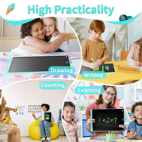 product_image_name-LICUE- LCD Writing Tablet 12-Inch Colorful Doodle Board, Toddler Learning Educational Toys Gifts for 3-8 Years Old Girls and Boys, Electronic Drawing Pad for Kids-2PCS-7