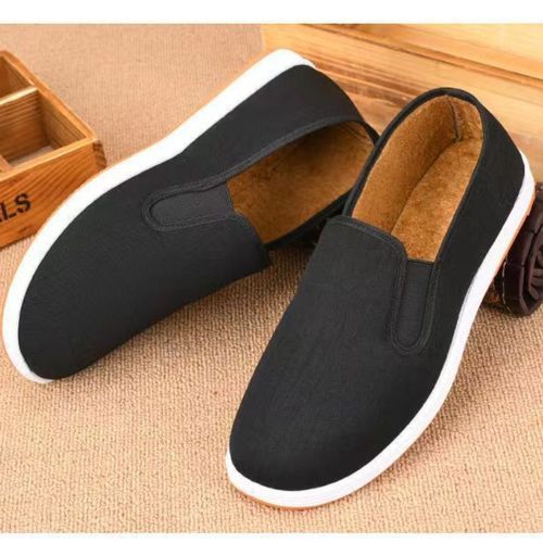 product_image_name-Fashion-Mens Slipon Shoes Loafers Canvas Casual Sneaker Black - Black - EU 44-2