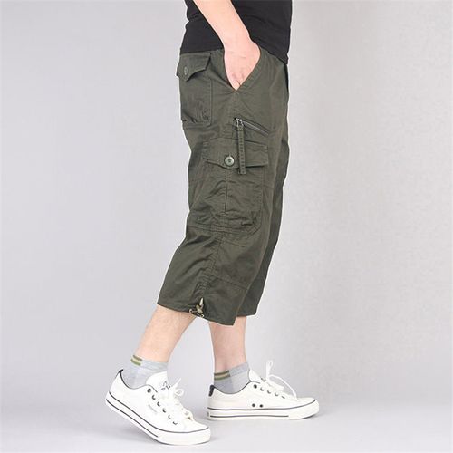 Generic Mens Casual Shorts Combat Short Pants Cargo Work Trousers(#Green)